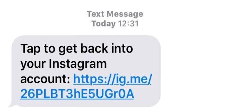 “Tap to Get Back Into Your Instagram Account” and “Tap to Reset Instagram Password” Text Messages: Beware of Scams
