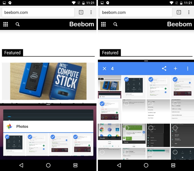 Android N multi window feature