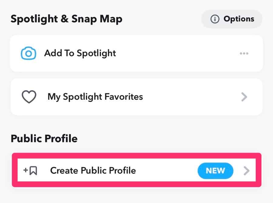 Create Public Profile