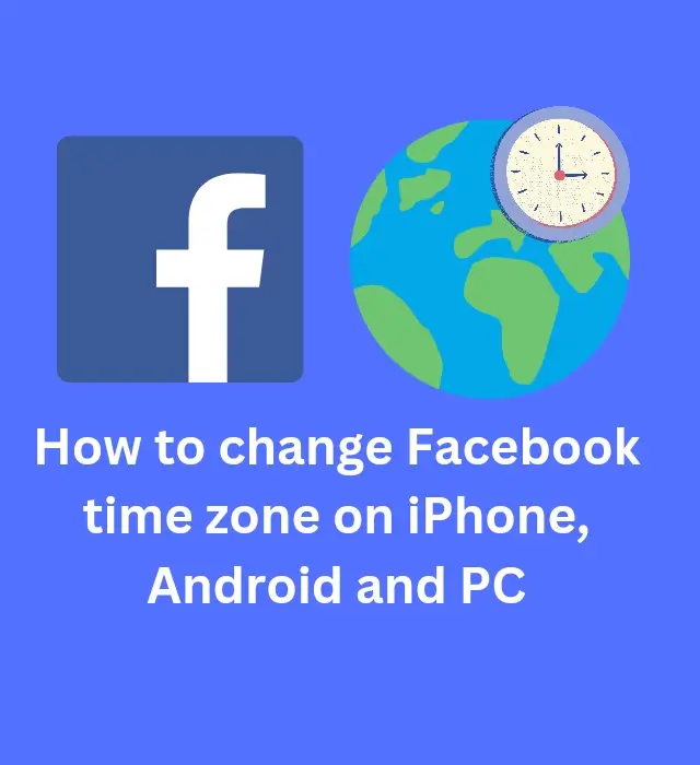 how to change facebook time zone on iphone