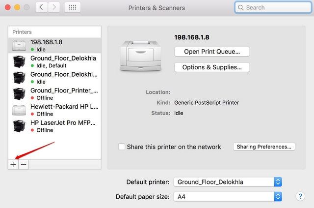 Mac add printer