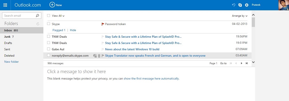 Sign in or Sign up for Outlook