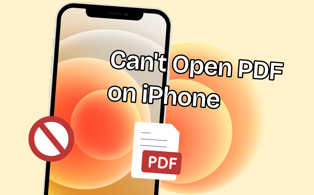 why can't i open a pdf on my iphone