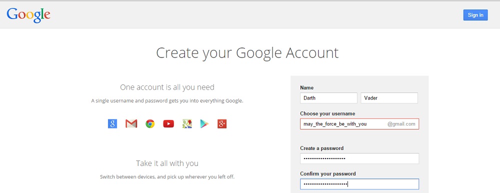 Create an anonymous email on Gmail