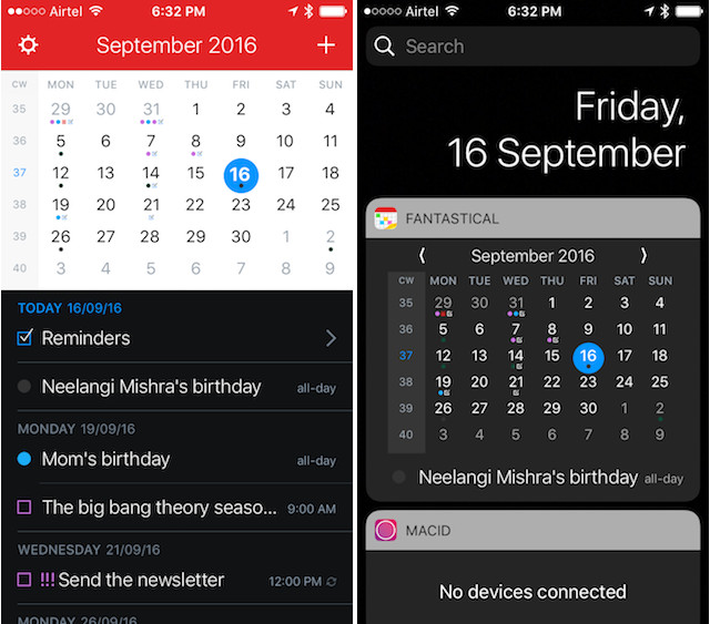 essential iPhone apps fantastical calendar