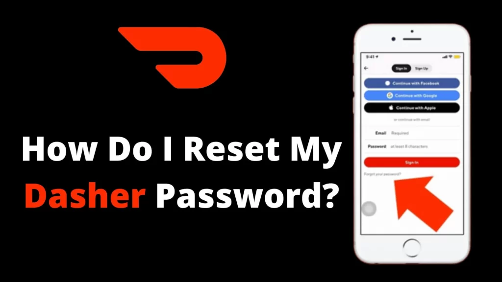 how to change password on dasher app