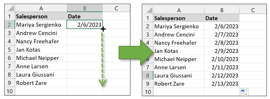 How to Autofill Dates in Excel