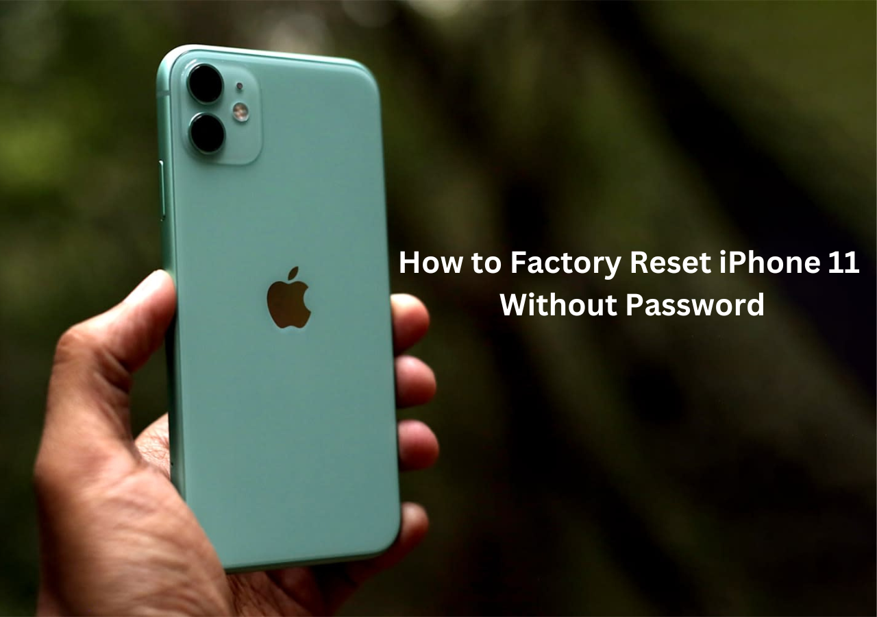 how to factory reset iphone 11 without password or computer