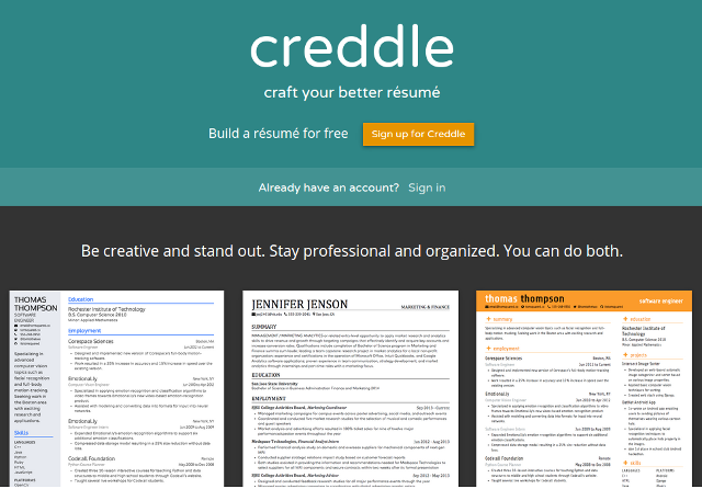online-resumes-creddle