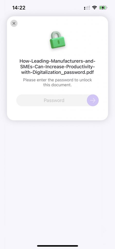 Unlock PDF iPhone