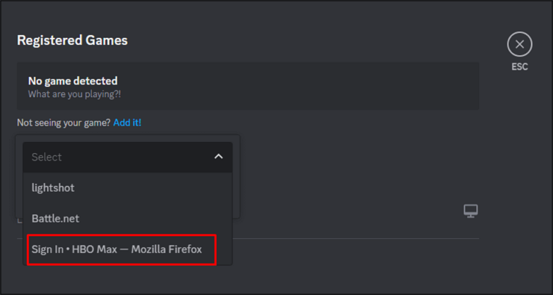 Step 4 to Stream HBO Max on Discord