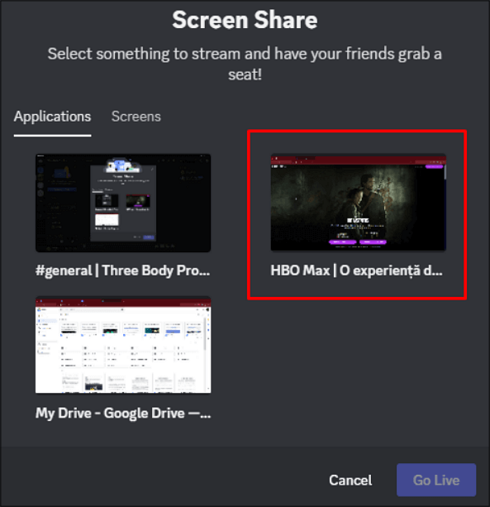 Step 7 to Stream HBO Max on Discord