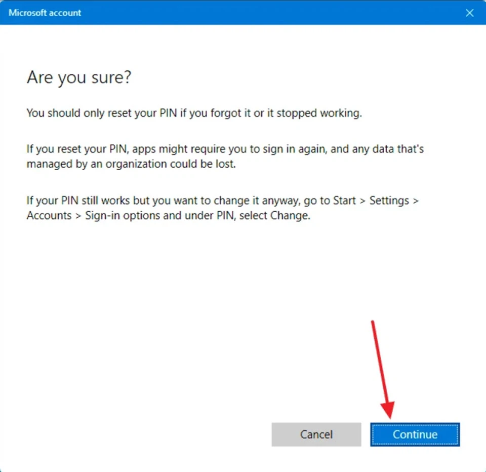 Disable PIN Code in Windows 11 - Image 11