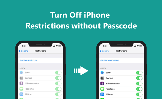 turn off restrictions on iphone